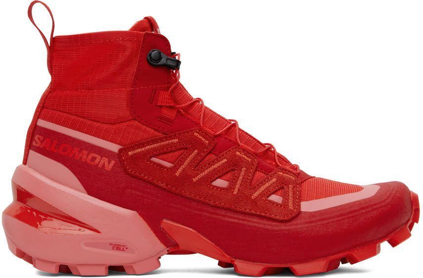 MM6 Maison Margiela Red Salomon Edition MM6 Cross High Sneakers - Picture 6