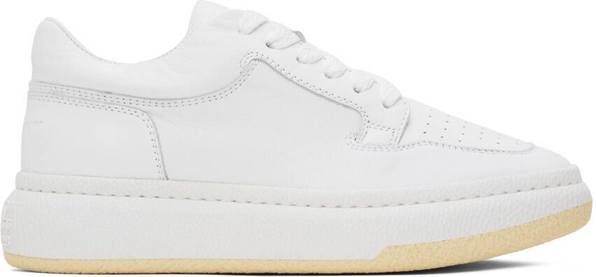 MM6 Maison Margiela White Platform Sneakers - Picture 4