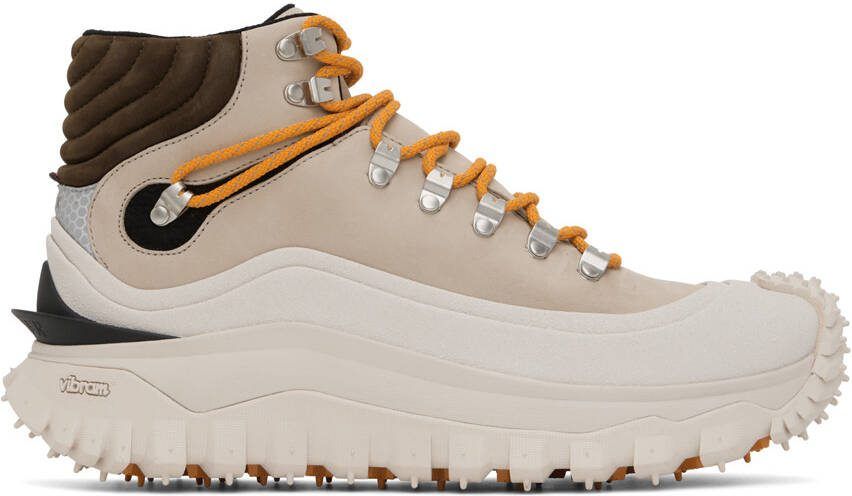 Moncler Beige Trailgrip GTX High Sneakers - Picture 5