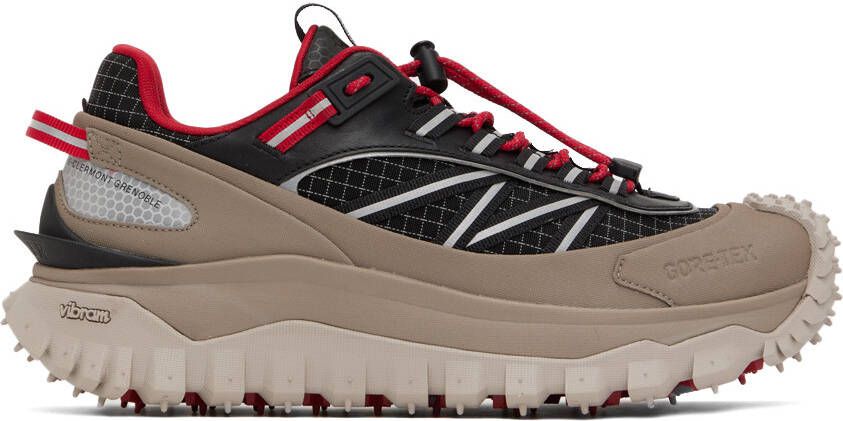 Moncler Black  Beige Trailgrip GTX Low Sneakers - Picture 5