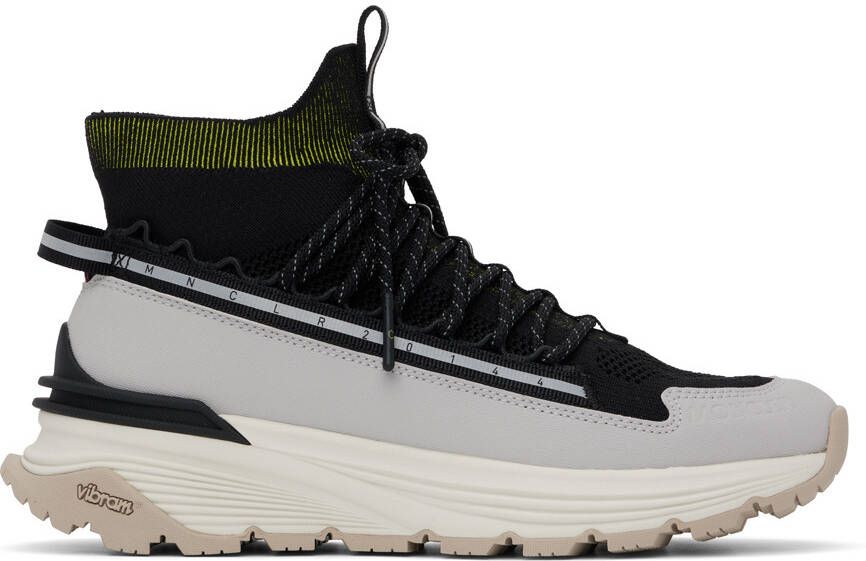 Moncler Black  Gray Monte Sneakers
