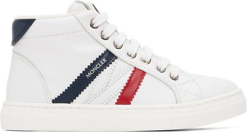Moncler Enfant Kids White Petit Monaco Sneakers - Picture 4