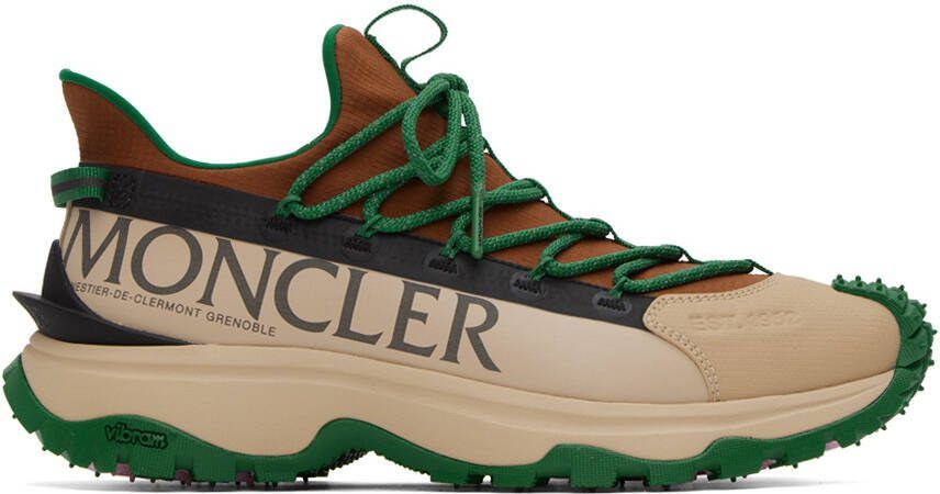 Moncler Green  Beige Trailgrip Lite 2 Sneakers - Picture 8