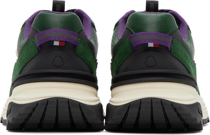 Moncler Beige  Green Lite Runner Sneakers