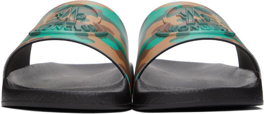 Moncler Black Camo Basile Slides - Picture 3