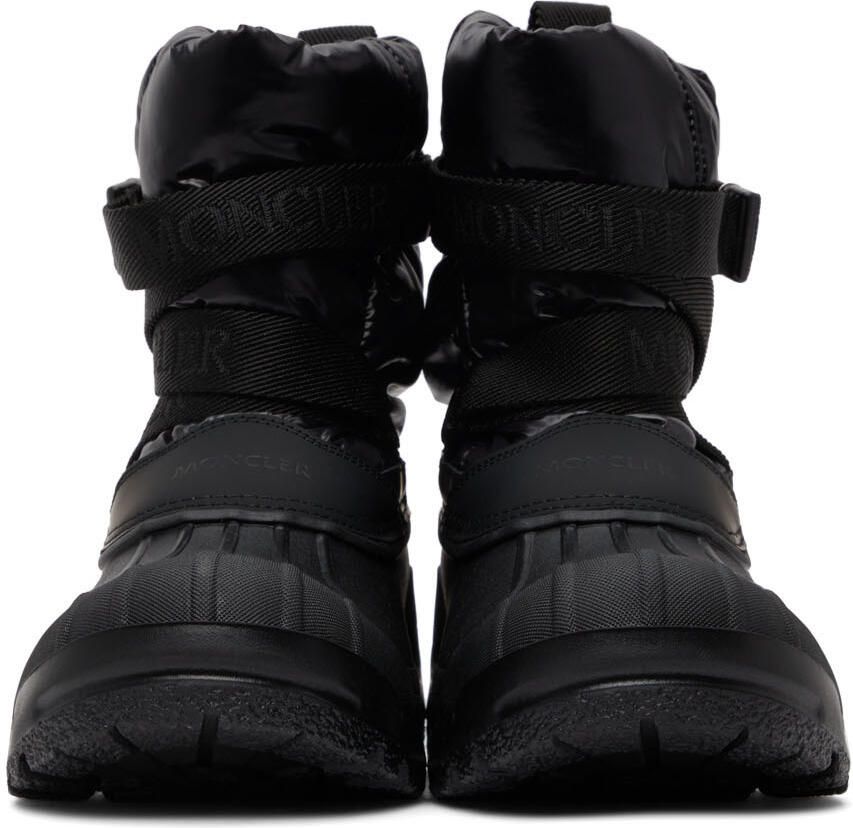 Moncler Black Summus Belt Chelsea Boots