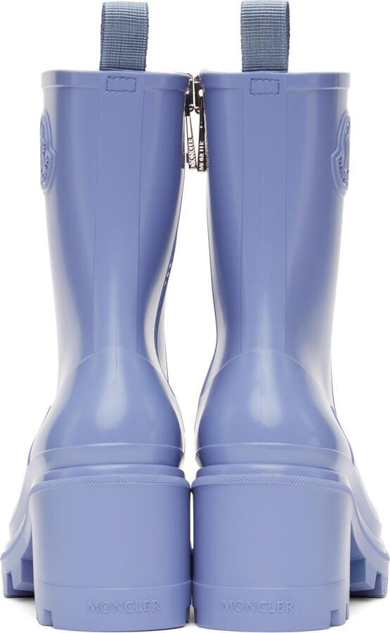 Moncler Blue Loftgrip Ankle Boots - Picture 5