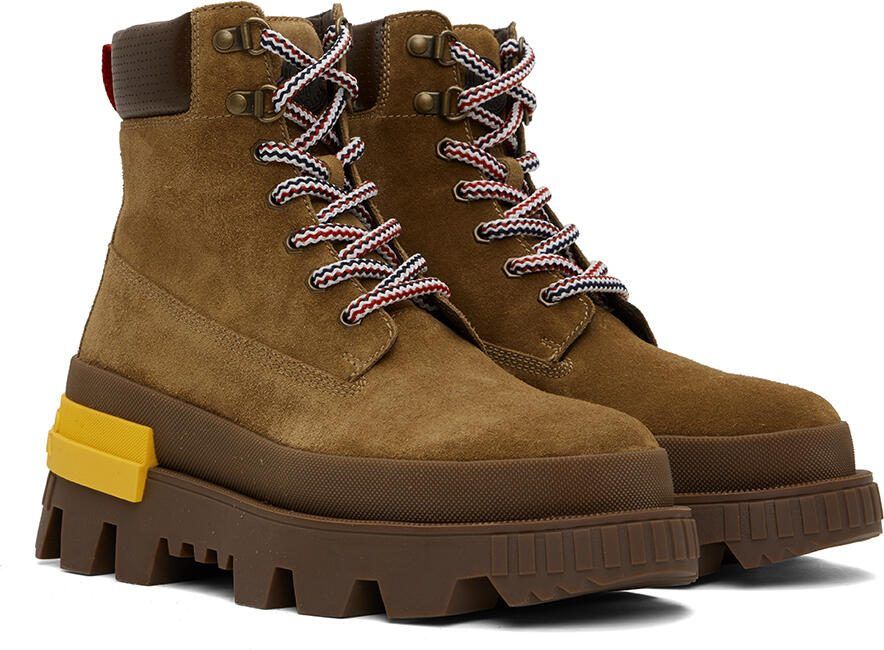 Moncler Brown Mon Corp Boots - Picture 2
