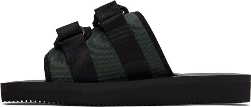 Moncler Khaki  Black Slideworks Sandals - Picture 3