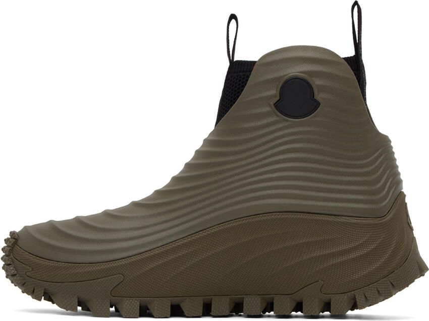 Moncler Khaki Aqua High Rain Boots - Picture 3