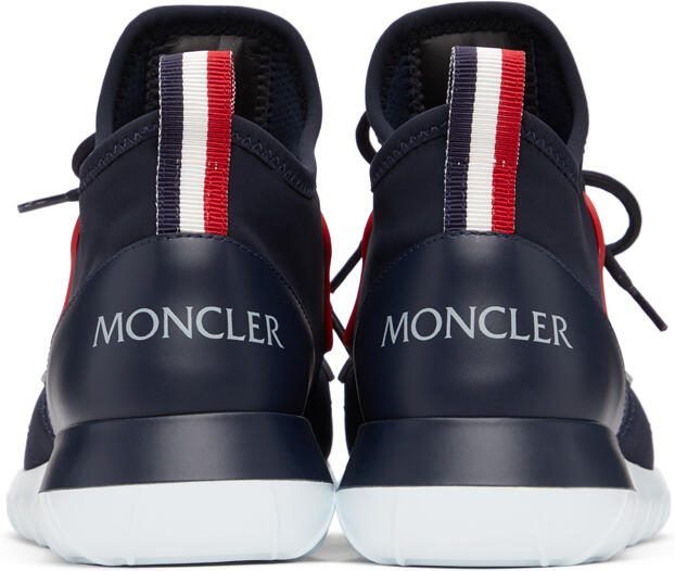 Moncler Navy Emilien Sneakers - Picture 4