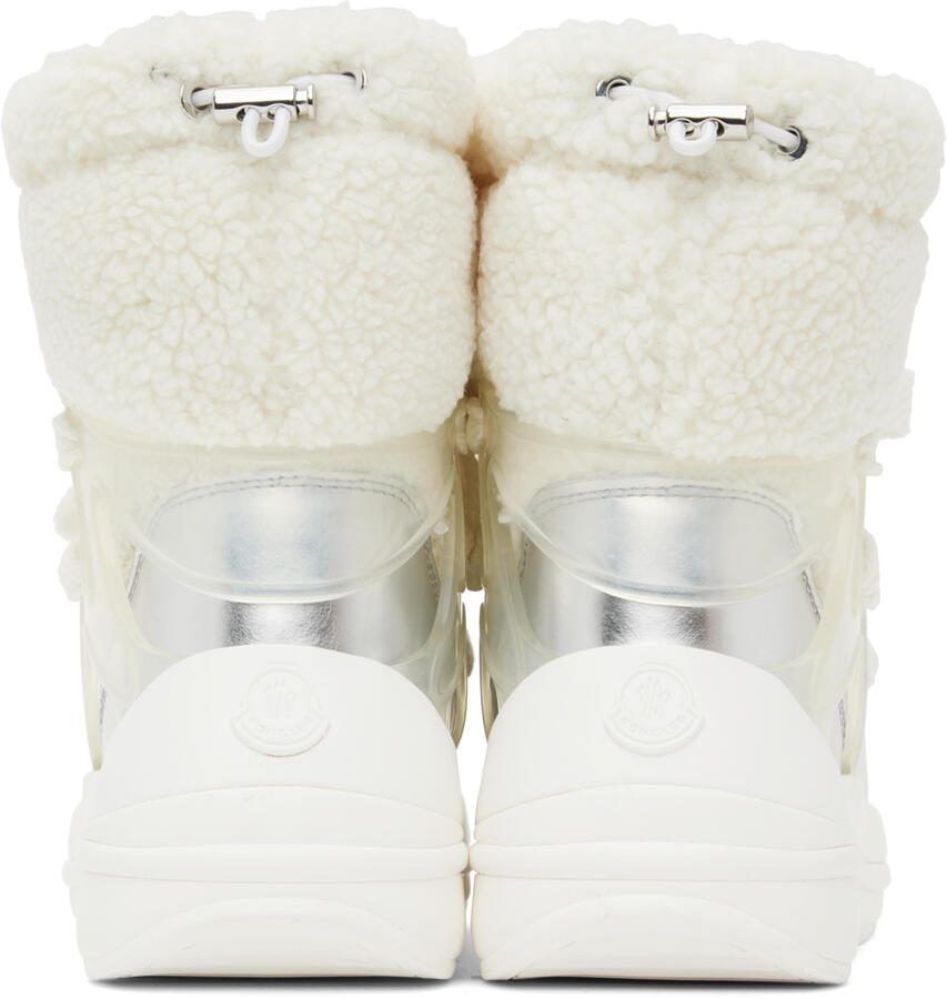 Moncler Silver  White Insolux M Ankle Boots