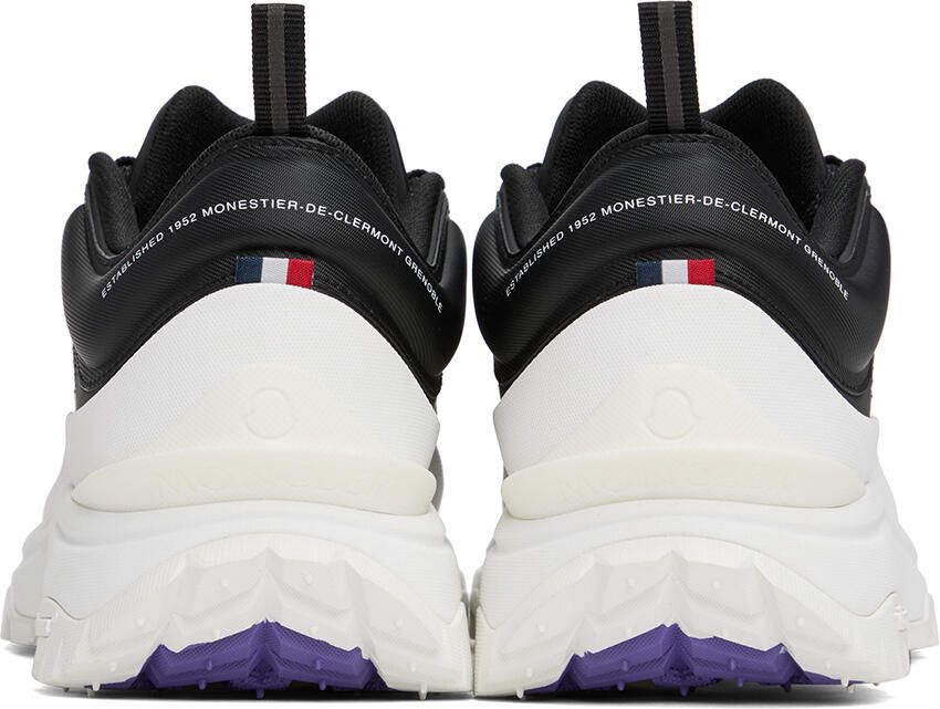 Moncler SSENSE Exclusive Black  White Trailgrip Lite Sneakers