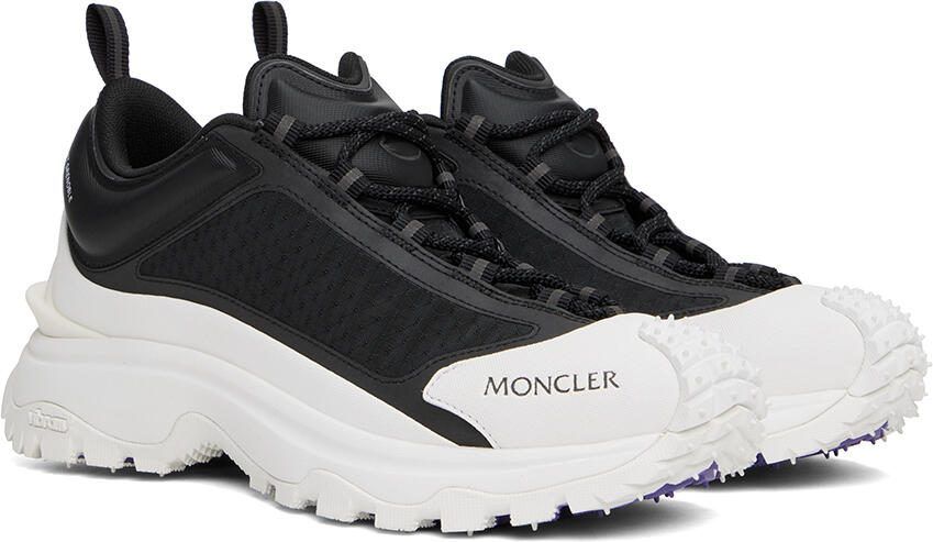 Moncler SSENSE Exclusive Black  White Trailgrip Lite Sneakers - Picture 2