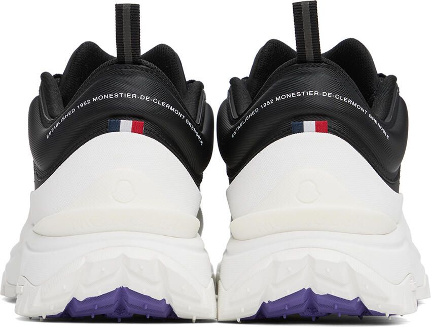 Moncler SSENSE Exclusive Black  White Trailgrip Lite Sneakers