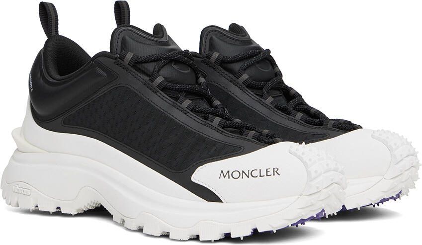 Moncler SSENSE Exclusive Black  White Trailgrip Lite Sneakers - Picture 2
