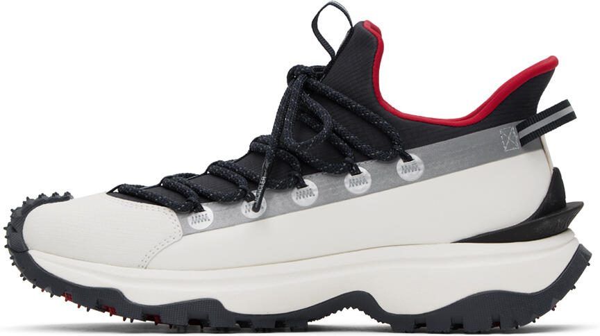 Moncler White  Navy Trailgrip Lite 2 Sneakers - Picture 2