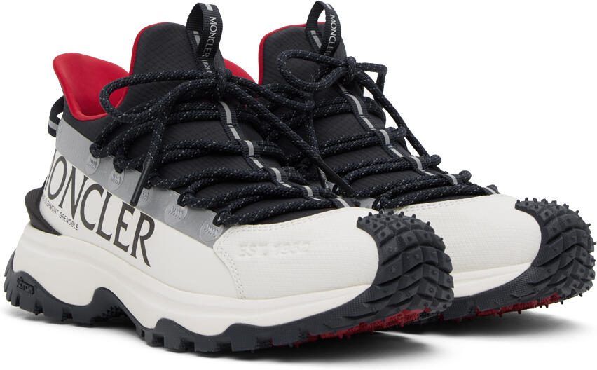 Moncler White  Navy Trailgrip Lite 2 Sneakers