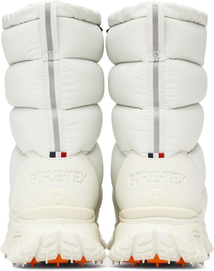 Moncler White Apres Trail High Snow Boots - Picture 3