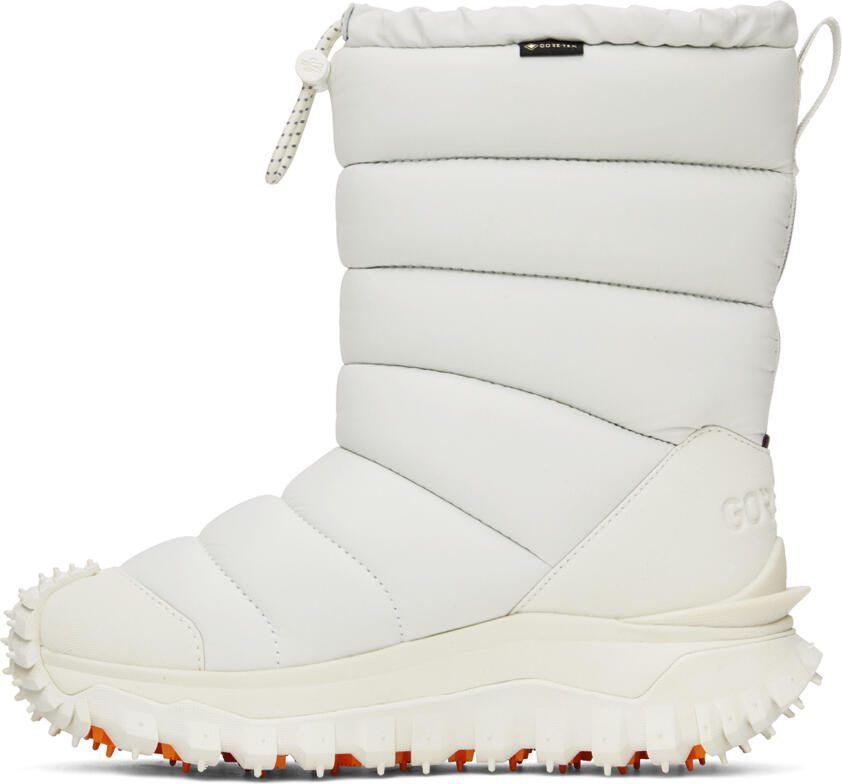 Moncler White Apres Trail High Snow Boots - Picture 2