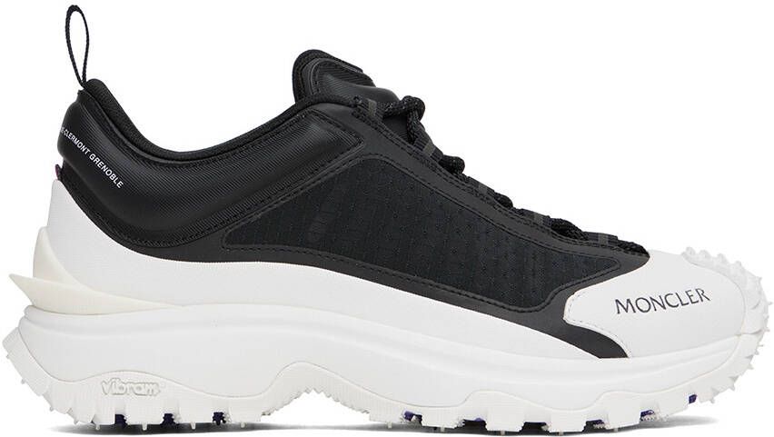 Moncler SSENSE Exclusive Black  White Trailgrip Lite Sneakers - Picture 5