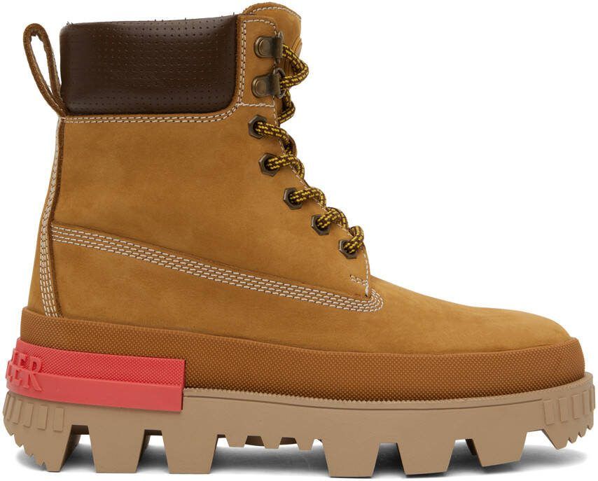 Moncler Tan Mon Corp Boots