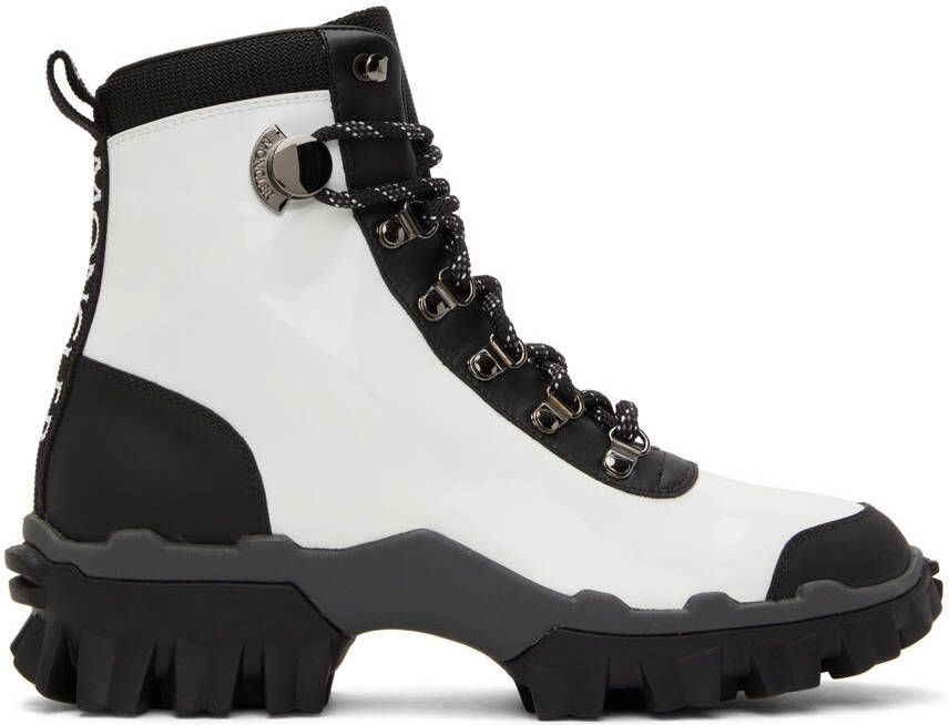 Moncler White  Black Helis Boots - Picture 5