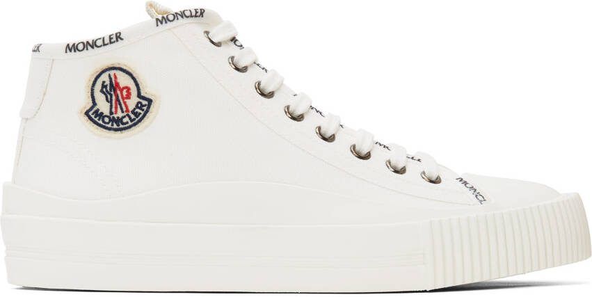 Moncler White Lissex Sneakers - Picture 5