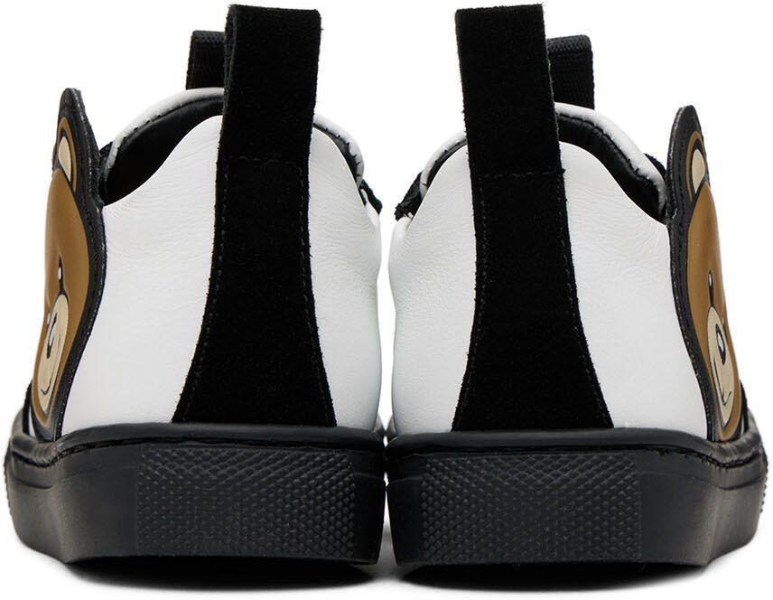 Moschino Baby Black  White Teddy Sneakers