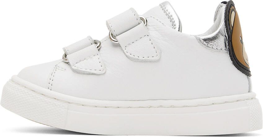 Moschino Baby White Teddy Sneakers - Picture 3