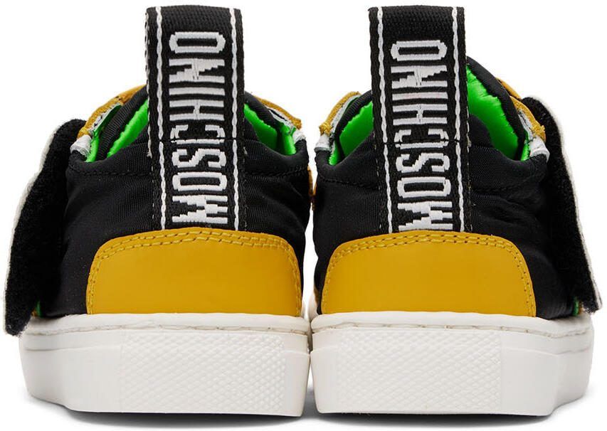 Moschino Baby Yellow  Black Teddy Sneakers