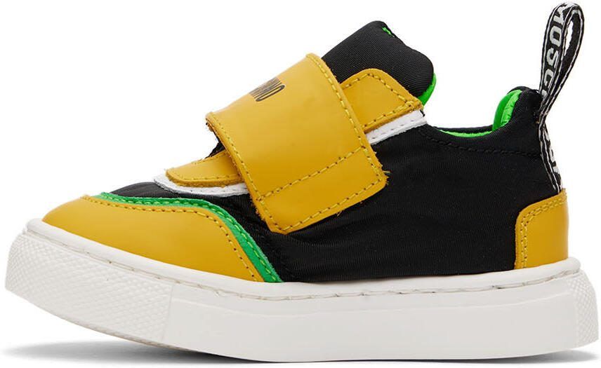 Moschino Baby Yellow  Black Teddy Sneakers - Picture 2