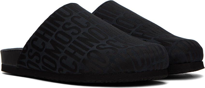 Moschino Black All-Over Logo Loafers - Picture 2
