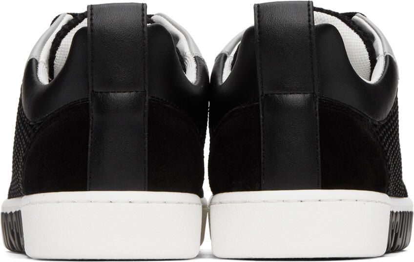 Moschino Black  Gray Side Logo Sneakers