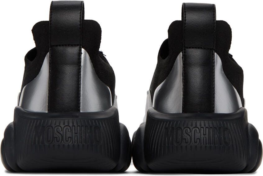 Moschino Black  Silver Teddy Sneakers