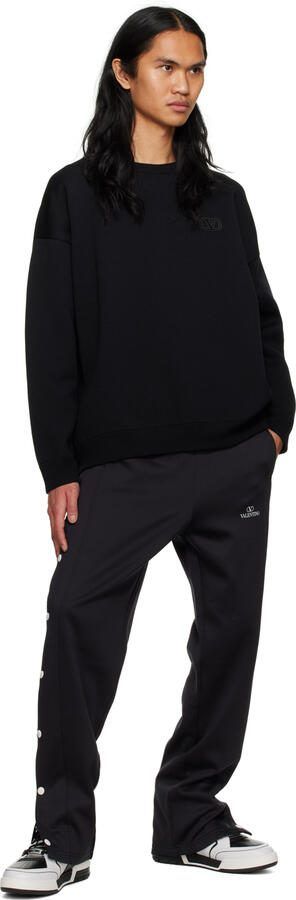 Moschino Black  White Streetball Asymmetrical Sneakers - Picture 4