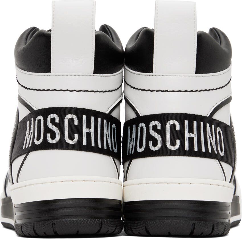 Moschino Black  White Streetball Sneakers