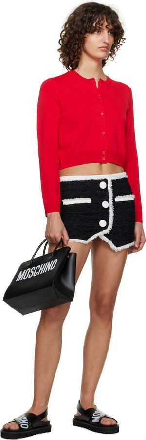 Moschino Black Criss-Cross Sandals - Picture 4