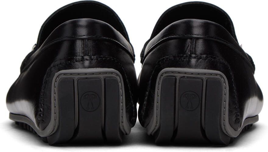Moschino Black Logo Loafers