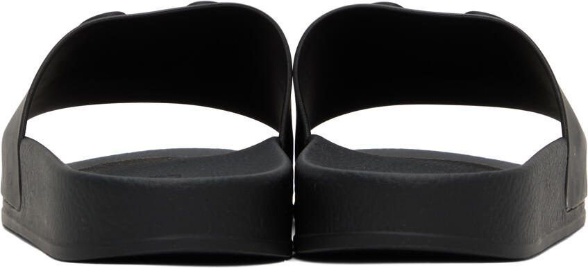 Moschino Black Pool Slides