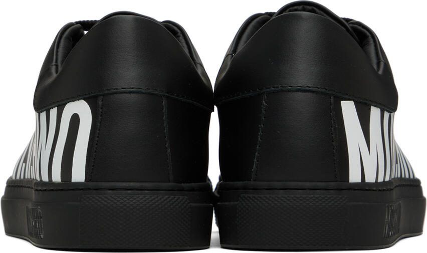 Moschino Black Printed Sneakers