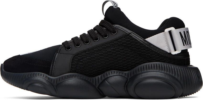 Moschino Black Strap Teddy Sneakers - Picture 3