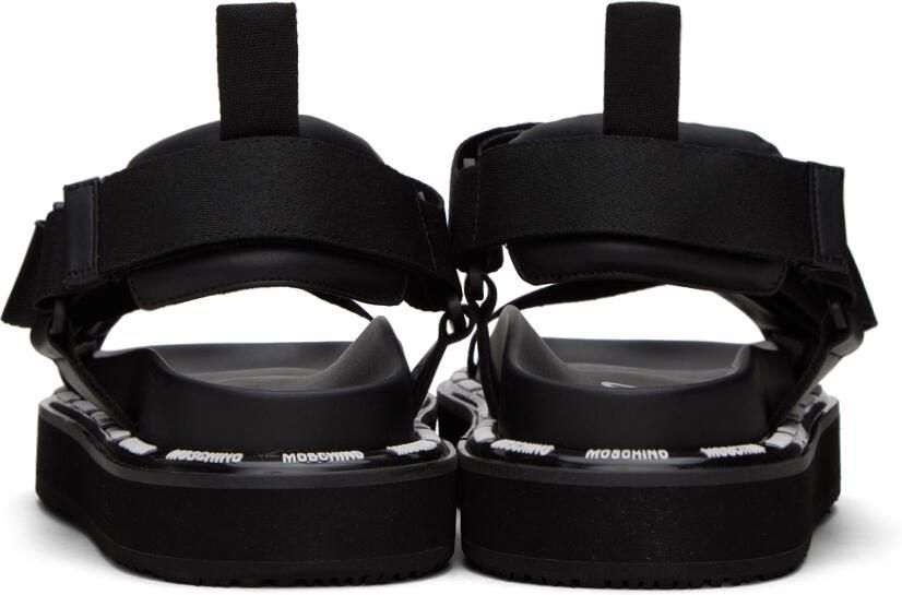 Moschino Black Webbing Sandals