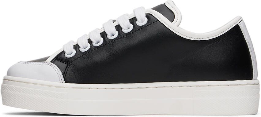 Moschino Kids Black  White Paneled Sneakers - Picture 3