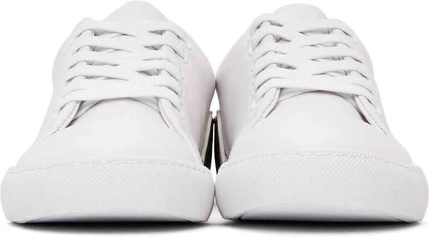 Moschino White  Black Logo Sneakers - Picture 3