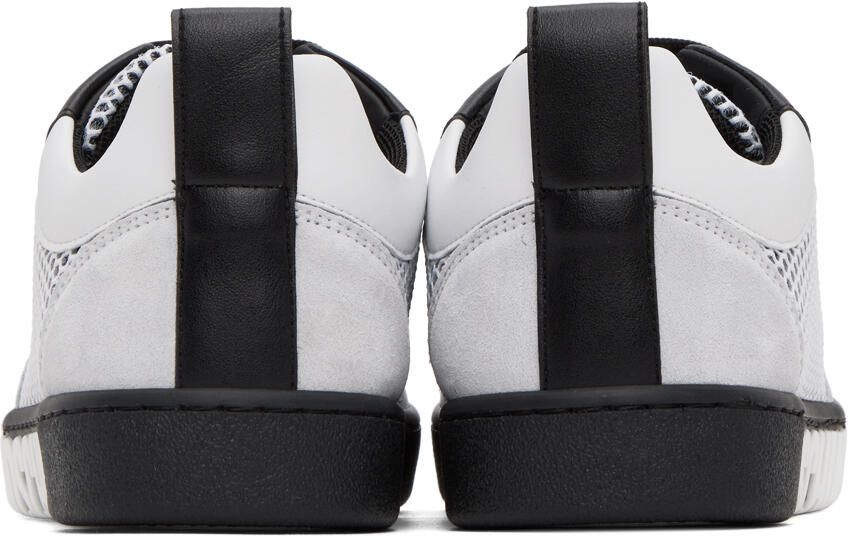 Moschino White  Black Side Logo Sneakers
