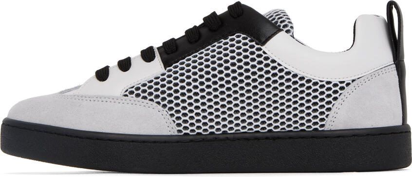 Moschino White  Black Side Logo Sneakers - Picture 3