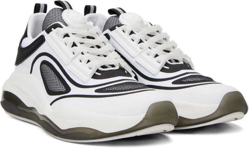 Moschino White Teddy Run Sneakers - Picture 2