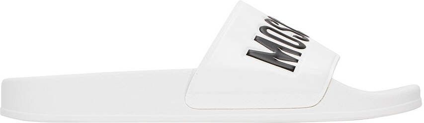 Moschino White Embossed Sandals - Picture 5