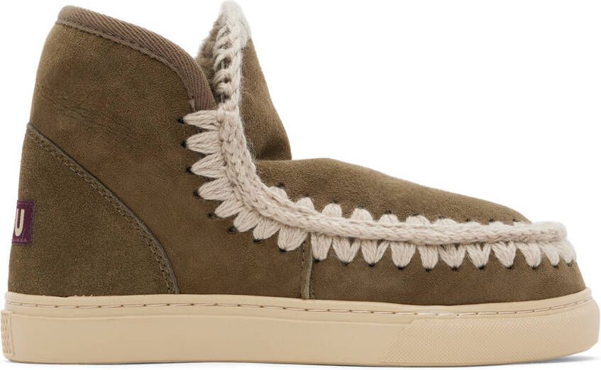 Mou Khaki Suede Boots - Picture 5